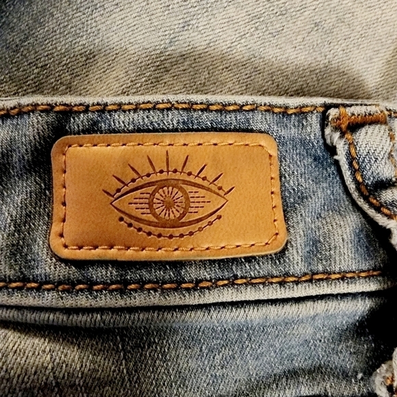 Sophia Vergara Rosa Curvy High Waist Ankle Skinny Jeans Distressed 2S Short EUC - Picture 6 of 10